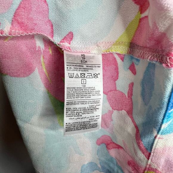 NWT Old Navy Bright Floral Print Spaghetti Strap Dress Size XS - Picture 7 of 7